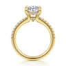 Broderick - 14K Yellow Gold Oval Diamond Engagement Ring - 0.33 ct