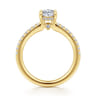 Broderick - 14K Yellow Gold Oval Diamond Engagement Ring - 0.28 ct