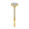 Broderick - 14K Yellow Gold Oval Diamond Engagement Ring - 0.28 ct