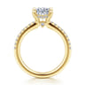 Broderick - 14K Yellow Gold Oval Diamond Engagement Ring - 0.31 ct