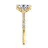 Broderick - 14K Yellow Gold Oval Diamond Engagement Ring - 0.31 ct