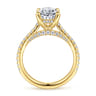 Charleston - 14K Yellow Gold Oval Diamond Engagement Ring - 0.55 ct