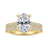 Charleston - 14K Yellow Gold Oval Diamond Engagement Ring - 0.55 ct