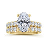 Sarita - 14K Yellow Gold Oval Diamond Engagement Ring - 0.95 ct