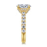 Sarita - 14K Yellow Gold Oval Diamond Engagement Ring - 0.95 ct