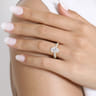 Sarita - 14K Yellow Gold Oval Diamond Engagement Ring - 0.95 ct