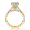 Sarita - 14K Yellow Gold Oval Diamond Engagement Ring - 0.95 ct