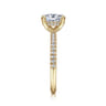 Stasia - 14K Yellow Gold Oval Cut Diamond Engagement Ring - 0.21 ct