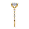 Lanna - 14K Yellow Gold Oval Diamond Engagement Ring - 0.25 ct