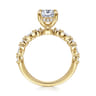 Lanna - 14K Yellow Gold Oval Diamond Engagement Ring - 0.3 ct