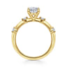 Frances - 14K Yellow Gold Oval Diamond Engagement Ring - 0.12 ct