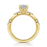 Marline - 14K Yellow Gold Oval Diamond Engagement Ring - 0.17 ct