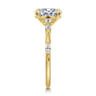 Marline - 14K Yellow Gold Oval Diamond Engagement Ring - 0.17 ct