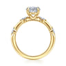 Marline - 14K Yellow Gold Oval Diamond Engagement Ring - 0.17 ct