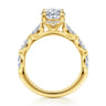 Posh - 14K Yellow Gold Oval Diamond Engagement Ring - 0.5 ct