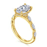 Posh - 14K Yellow Gold Oval Diamond Engagement Ring - 0.5 ct
