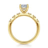 Joplin - 14K Yellow Gold Oval Diamond Engagement Ring - 0.16 ct