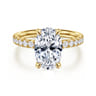 Winslow - 14K Yellow Gold Oval Diamond Engagement Ring - 0.38 ct