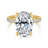 Winslow - 14K Yellow Gold Oval Diamond Engagement Ring - 0.4 ct