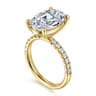 Winslow - 14K Yellow Gold Oval Diamond Engagement Ring - 0.4 ct