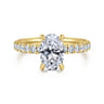 Winslow - 14K Yellow Gold Oval Diamond Engagement Ring - 0.35 ct