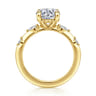 Carinna - 14K Yellow Gold Oval Diamond Engagement Ring - 0.23 ct