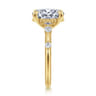 Carinna - 14K Yellow Gold Oval Diamond Engagement Ring - 0.23 ct