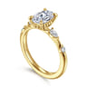Carinna - 14K Yellow Gold Oval Diamond Engagement Ring - 0.23 ct