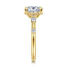 Carinna - 14K Yellow Gold Oval Diamond Engagement Ring - 0.23 ct