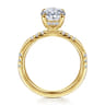 Leandra - 14K Yellow Gold Oval Diamond Engagement Ring - 0.3 ct