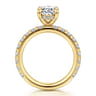 Stasia - 14K Yellow Gold Oval Diamond Engagement Ring - 1 ct