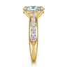 Olya - 14K Yellow Gold Oval Diamond Engagement Ring - 0.75 ct