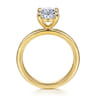 Coralie - 14K Yellow Gold Oval Diamond Engagement Ring - 0.5 ct
