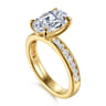 Coralie - 14K Yellow Gold Oval Diamond Engagement Ring - 0.5 ct