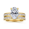 Coralie - 14K Yellow Gold Oval Diamond Engagement Ring - 0.5 ct