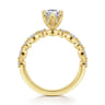 Lanna - 14K Yellow Gold Pear Shape Diamond Engagement Ring - 0.3 ct