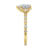 Lanna - 14K Yellow Gold Pear Shape Diamond Engagement Ring - 0.3 ct