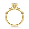 Frances - 14K Yellow Gold Pear Shape Diamond Engagement Ring - 0.12 ct