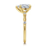 Frances - 14K Yellow Gold Pear Shape Diamond Engagement Ring - 0.12 ct