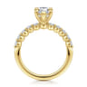 Kim - 14K Yellow Gold Pear Shape Diamond Engagement Ring - 0.4 ct
