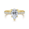 Winslow - 14K Yellow Gold Pear Shape Diamond Engagement Ring - 0.35 ct
