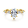 Carinna - 14K Yellow Gold Pear Shape Diamond Engagement Ring - 0.23 ct