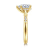 Carroline - 14K Yellow Gold Pear Shape Diamond Engagement Ring - 0.13 ct