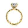 Amira - 14K Yellow Gold Princess Cut Diamond Engagement Ring - 0.52 ct