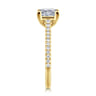 Abbie - 14K Yellow Gold Princess Cut Diamond Engagement Ring - 0.21 ct