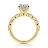 Lanna - 14K Yellow Gold Princess Cut Diamond Engagement Ring - 0.25 ct