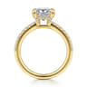 Franka - 14K Yellow Gold Princess Cut Diamond Engagement Ring - 0.3 ct