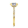 Franka - 14K Yellow Gold Princess Cut Diamond Engagement Ring - 0.3 ct