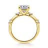 Frances - 14K Yellow Gold Princess Cut Diamond Engagement Ring - 0.12 ct