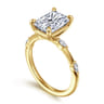Marline - 14K Yellow Gold Radiant Cut Diamond Engagement Ring - 0.17 ct
